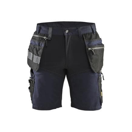 BLAKLADER 159818608699C52 - Short artisan stretch Marine foncé/Noir