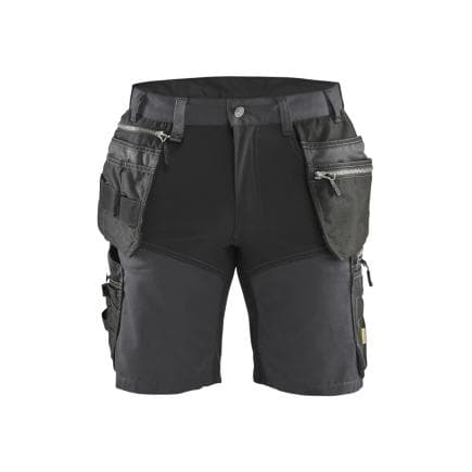 BLAKLADER 159818609699C48 - Short artisan stretch Gris moyen/Noir