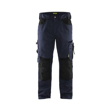 BLAKLADER 155618608699C52 - Pantalon artisan sans poches flottantes Marine foncé/Noir