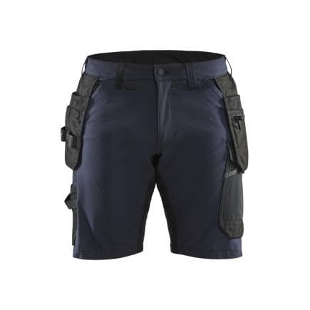 BLAKLADER 152016458699C48 - Short artisan stretch 4D Marine foncé/Noir