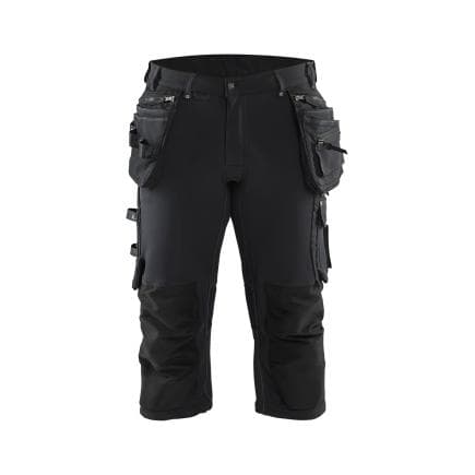 BLAKLADER 179716449900C54 - Pantacourt artisan Pirate stretch 4D Noir