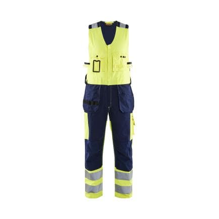 BLAKLADER 265318043389C52 - Combinaison sans manches haute-visibilité Jaune/Marine
