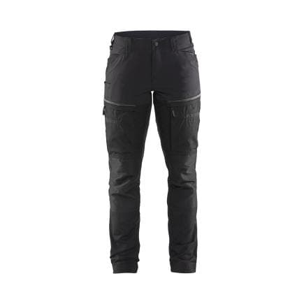 BLAKLADER 716618459998C36 - Pantalon Service stretch femme Noir/Gris foncé