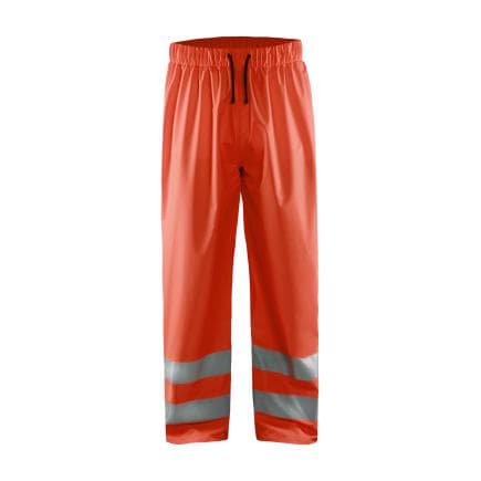 BLAKLADER 1384200055004XL - Pantalon de pluie haute visibilité niveau 1 Rouge