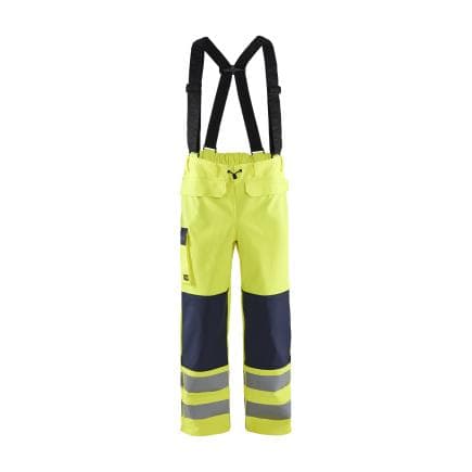 BLAKLADER 131320223389XL - Pantalon de pluie retardant flamme niveau 2 Jaune/Marine