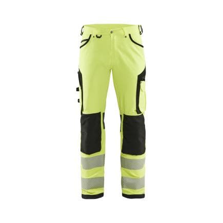 BLAKLADER 119716423399C56 - Pantalon haute-visibilité stretch 4D Jaune/Noir
