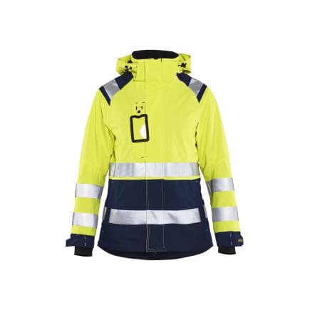 BLAKLADER 490419873389L - Veste hardshell haute-visibilité femme Jaune/Marine
