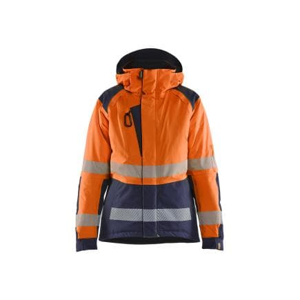 BLAKLADER 445619875389M - Veste hiver haute-visibilité femme Orange/Marine