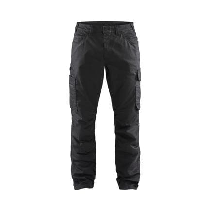 BLAKLADER 143911419999C52 - Pantalon Service denim stretch 2D Noir