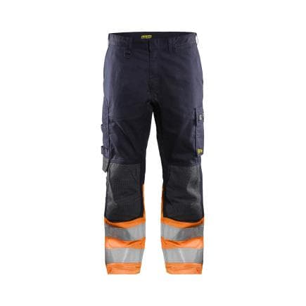 BLAKLADER 148815138953C54 - Pantalon multinormes inhérent Marine/Orange