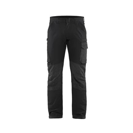 BLAKLADER 142216459998C50 - Pantalon Service stretch 4D Noir/Gris foncé