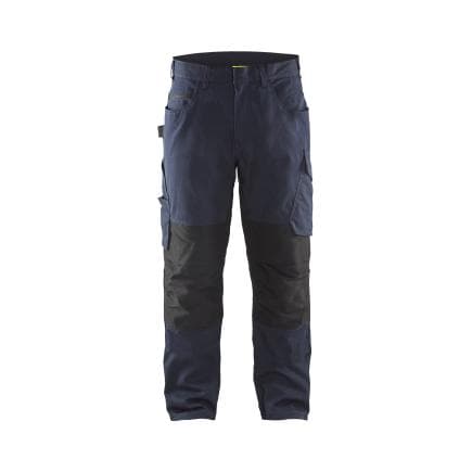 BLAKLADER 149513308699C52 - Pantalon Service avec stretch Marine foncé/Noir