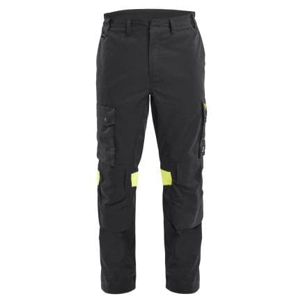 BLAKLADER 141715129933C48 - Pantalon de travail Retardant flamme inhérent Noir/Jaune fluo