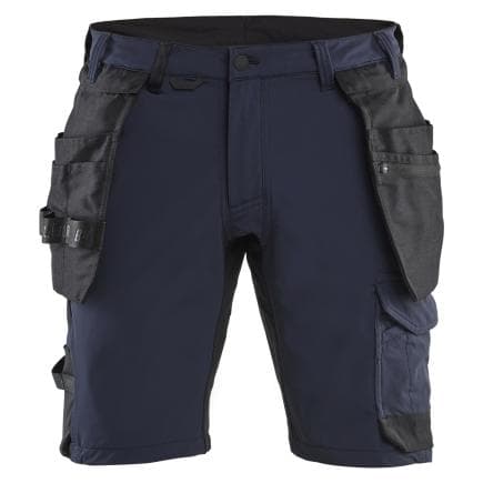BLAKLADER 170216458699C50 - Short Stretch 4D Marine foncé/Noir