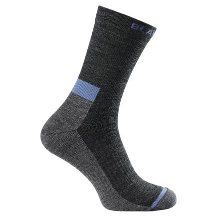 BLAKLADER 25001083999137-39 - Chaussettes fines en laine Noir/Gris clair
