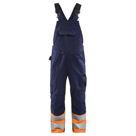 BLAKLADER 266218008953C150 - Salopette haute-visibilité Marine/Orange fluo