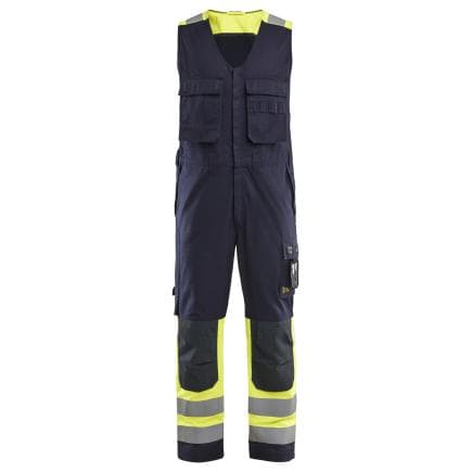 BLAKLADER 288715128933C52 - Combinaison sans manches Retardant-flamme inhérent Marine/Jaune fluo