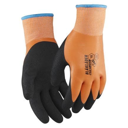 BLAKLADER 2983140853008 - Gants de travail hiver tactiles Résistants à la coupure niveau C Orange fluo