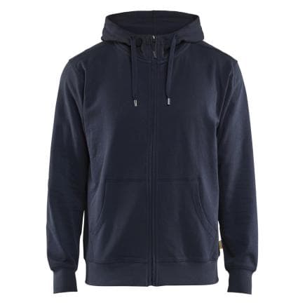 BLAKLADER 336611588600XXL - Sweat zippé à capuche Marine foncé
