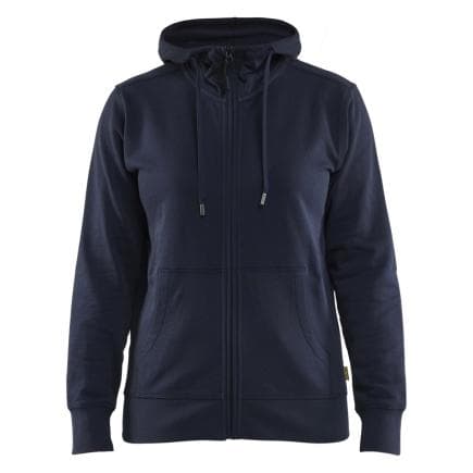 BLAKLADER 339511588600M - Sweat zippé à capuche femme Marine foncé