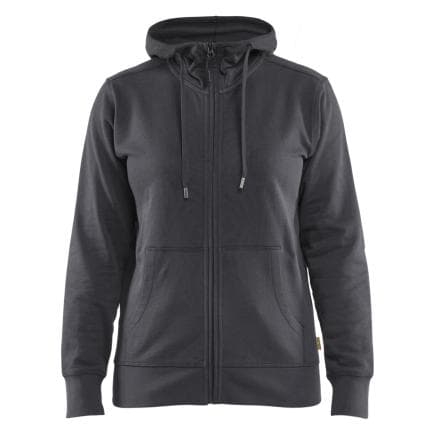 BLAKLADER 339511589600S - Sweat zippé à capuche femme Gris moyen
