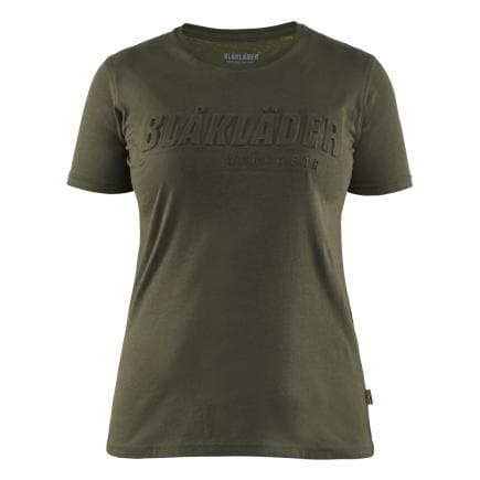 BLAKLADER 343110424209M - T-shirt imprimé 3D femme Vert forêt