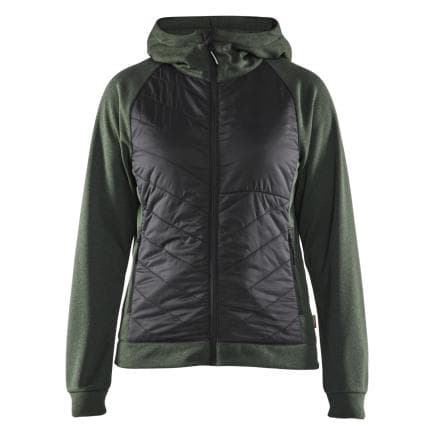 BLAKLADER 346425334199M - Veste hybride femme Vert foncé/Noir