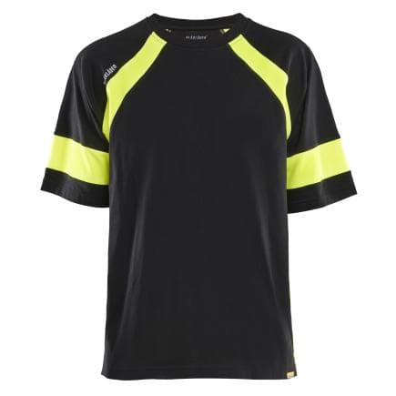 BLAKLADER 352310309933L - T-shirt Visible Noir/Jaune fluo