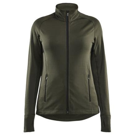 BLAKLADER 474525394209M - Veste microPolaire femme Vert forêt