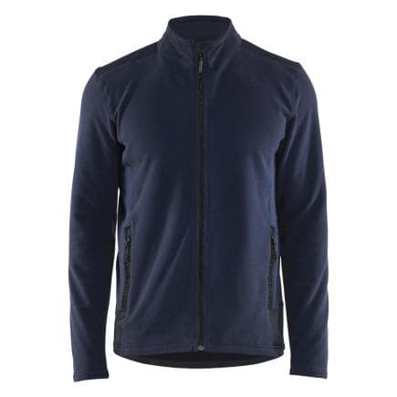 BLAKLADER 476510108699L - Veste MicroPolaire Marine foncé/Noir
