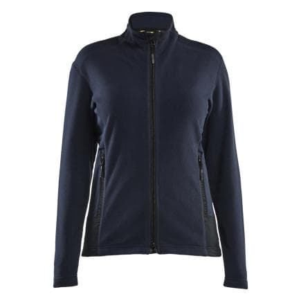 BLAKLADER 476610108699M - Veste MicroPolaire femme Marine foncé/Noir