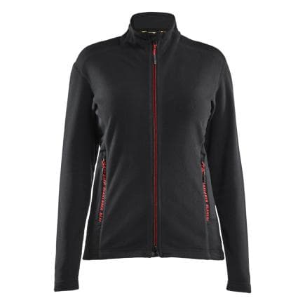 BLAKLADER 476610109956M - Veste MicroPolaire femme Noir/Rouge
