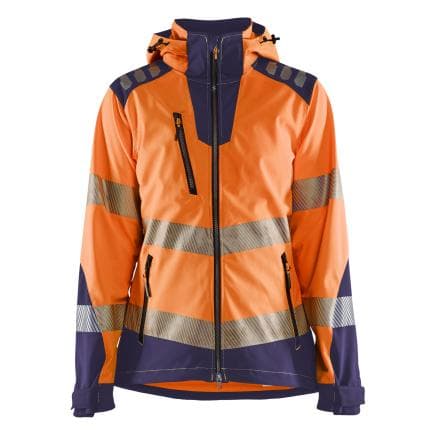 BLAKLADER 479125135389M - Veste softshell haute-visibilité femme Orange fluo/Marine