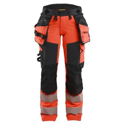 BLAKLADER 702216485599C36 - Pantalon stretch 4D haute-visibilité femme Rouge/Noir