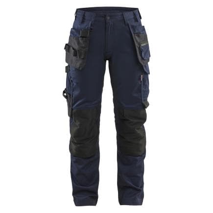 BLAKLADER 713218328600C40 - Pantalon artisan stretch 2D femme Marine foncé