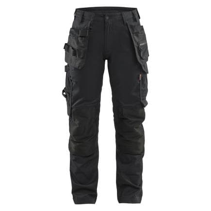 BLAKLADER 713218329900D23 - Pantalon artisan stretch 2D femme Noir