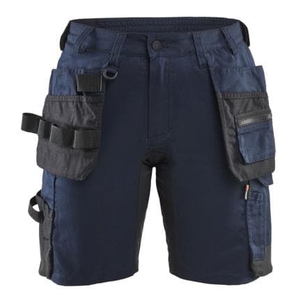 BLAKLADER 713318328600C38 - Short stretch 2D femme Marine foncé