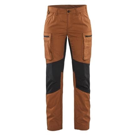 BLAKLADER 715918454099C38 - Pantalon maintenance stretch femme Rouille/Noir