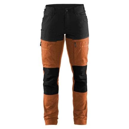 BLAKLADER 716618454099C38 - Pantalon maintenance stretch femme Rouille/Noir