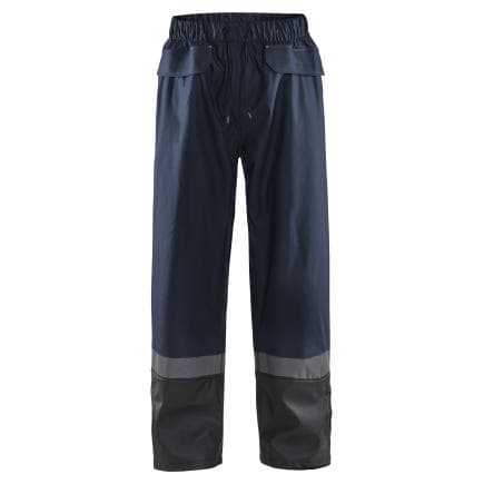 BLAKLADER 1322200386994XL - Pantalon de pluie niveau 2 marine foncé/noir