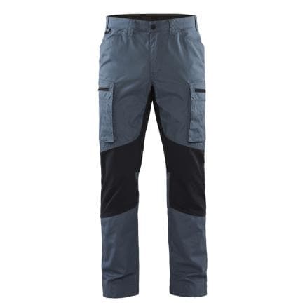 BLAKLADER 145918458286D124 - Pantalon maintenance stretch bleu guède/marine foncé