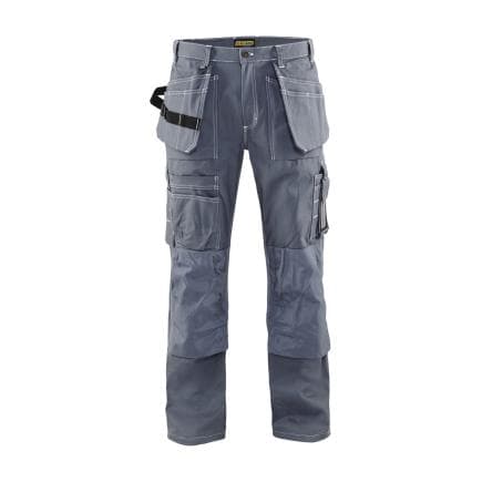 BLAKLADER 153213709400D88 - Pantalons à poches flottantes gris clair