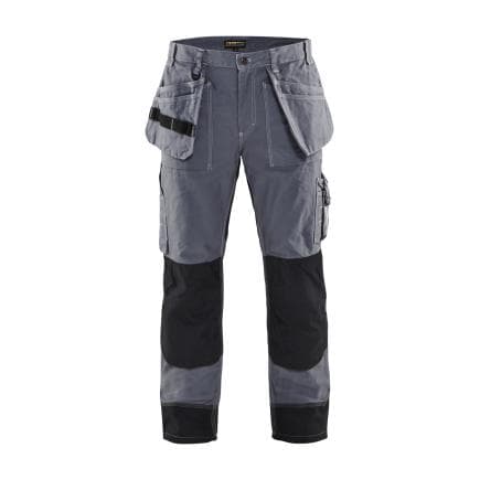 BLAKLADER 155013709499C156 - Pantalons d'artisan avec poches pour genouillères gris clair/noir