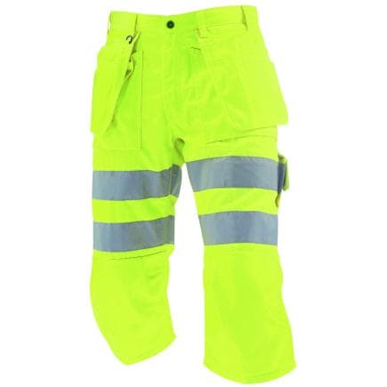 BLAKLADER 153918043300D120 - Pantacourt haute-visibilité jaune