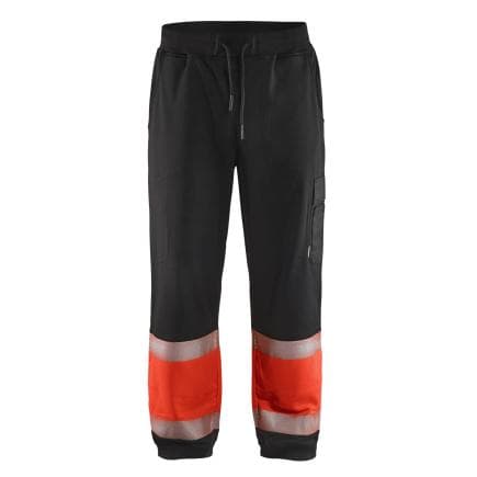BLAKLADER 154925269955L - Jogging haute-visibilité Noir/Rouge fluo