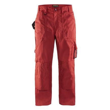 BLAKLADER 157018605600D84 - Pantalons d'artisan sans poche à clous rouge