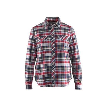 BLAKLADER 320911378956XS - Chemise flanelle femme Marine/rouge