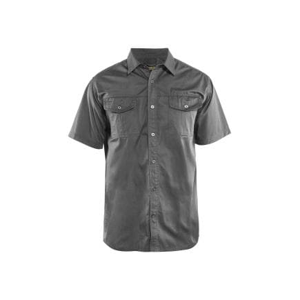 BLAKLADER 329611909400XS - Chemise Twill manches courtes Gris clair