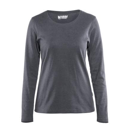 BLAKLADER 330110329400XL - T-shirt manches longues femme Gris clair