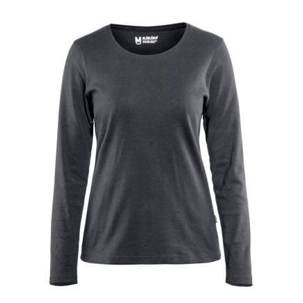 BLAKLADER 330110329800XS - T-shirt manches longues femme Gris foncé